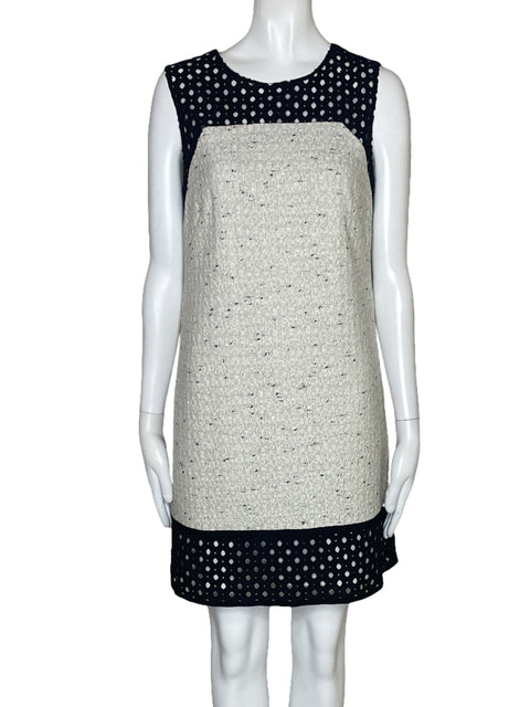 Vestido Ann Taylor Tweed Encaje Negro-Talla 4