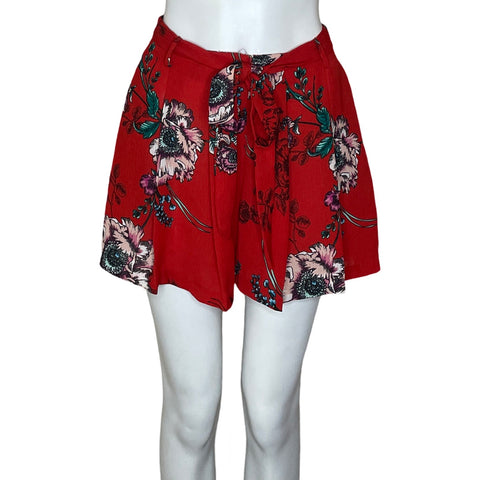 Short Flying Tomato Floral Rojo-Talla M