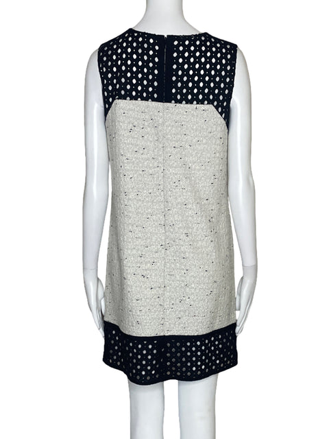 Vestido Ann Taylor Tweed Encaje Negro-Talla 4