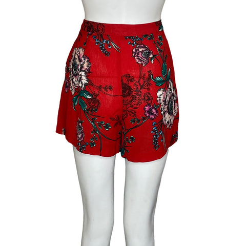Short Flying Tomato Floral Rojo-Talla M