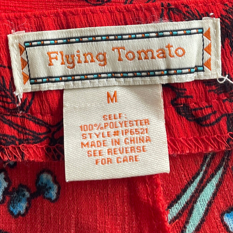 Short Flying Tomato Floral Rojo-Talla M