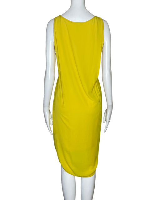 Vestido BCBG Sin Mangas Cruzado Amarillo-Talla 4