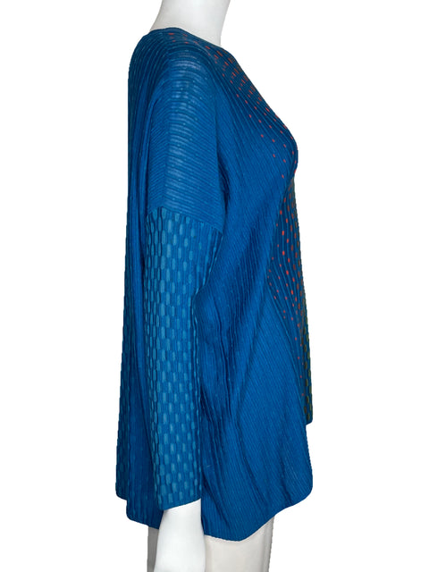 Sueter Missoni De Punto Manga Larga Azul-Talla S