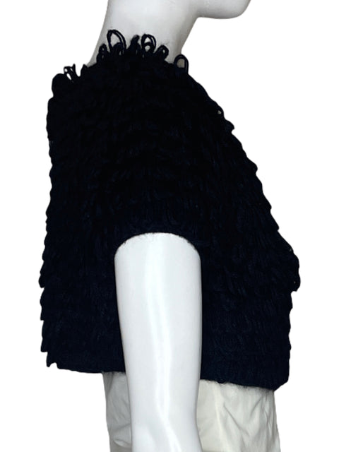 Bolero BCBG Tejido Faux Fur Negro-Talla S