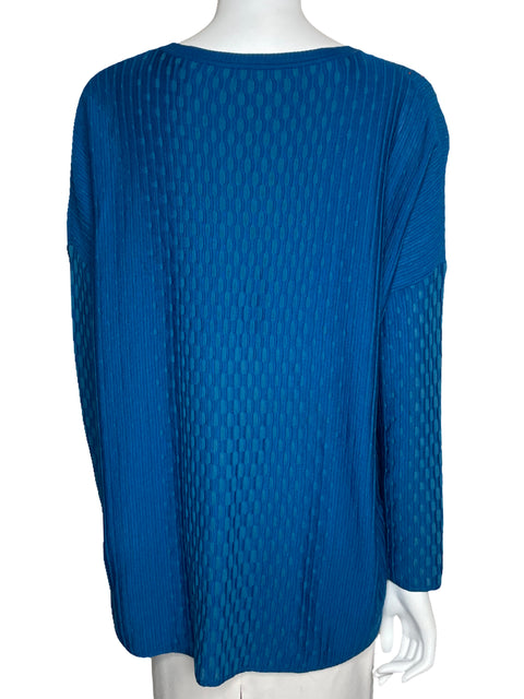 Sueter Missoni De Punto Manga Larga Azul-Talla S