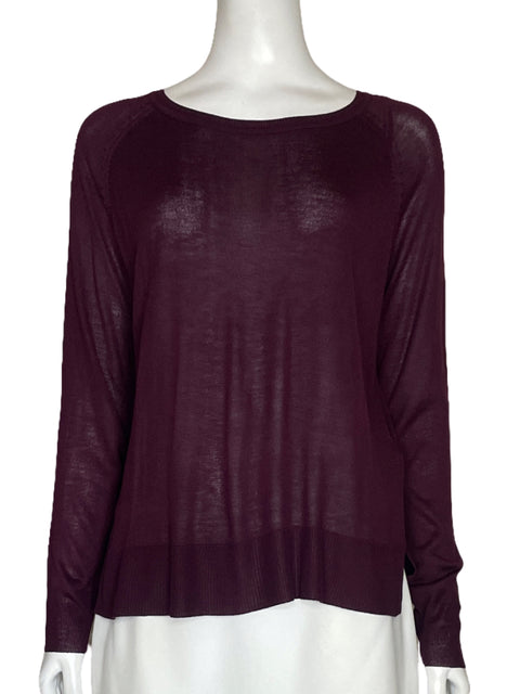 Sweater Zara Basico Rojo Vino - Talla S