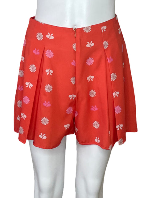 Short Silka Pinzas Flores Nanjado-Talla S