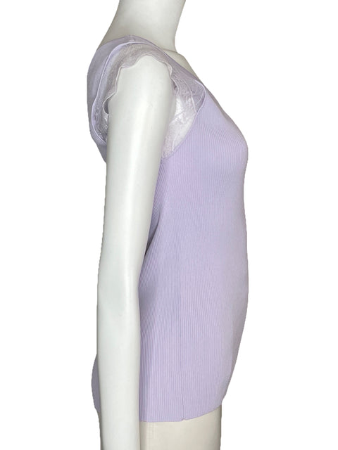 Top Twinset Acanalado Morado-Talla U