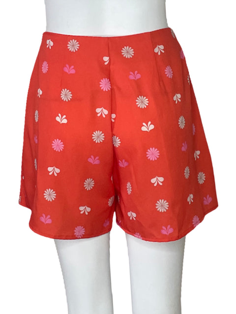 Short Silka Pinzas Flores Nanjado-Talla S