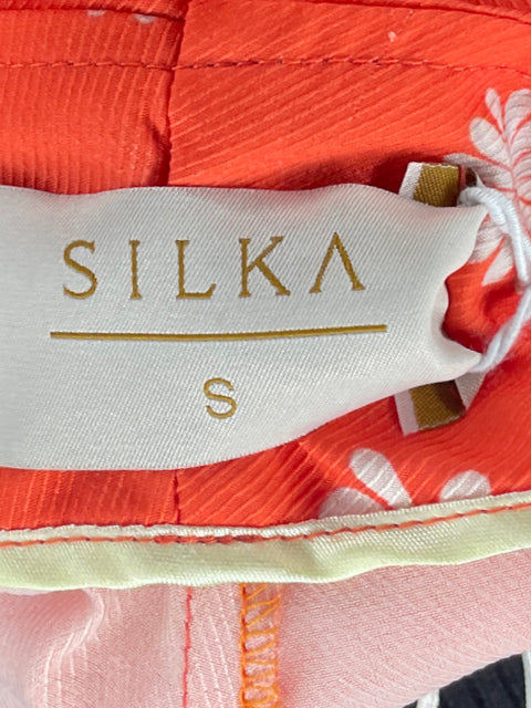 Short Silka Pinzas Flores Nanjado-Talla S