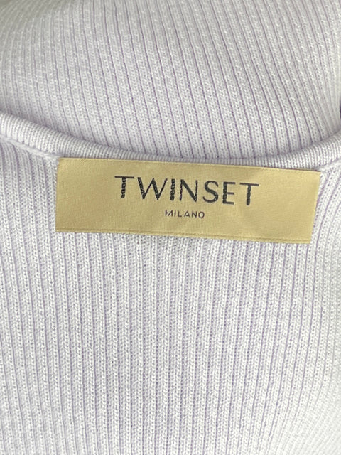 Top Twinset Acanalado Morado-Talla U