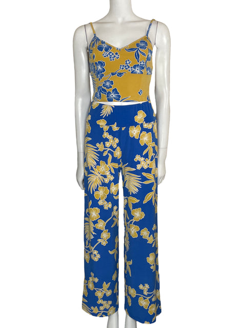 Set BCBG Floral Bicolor Azul-Talla S