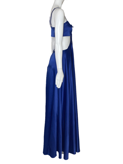 Vestido Anana Tiras Fluido Azul-Talla M