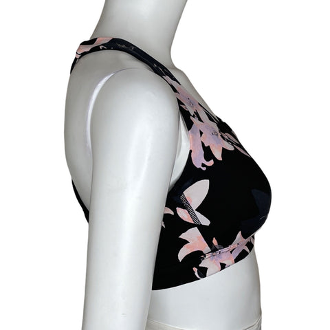 Top Victoria's Secret Floral Deportivo Negro-Talla M
