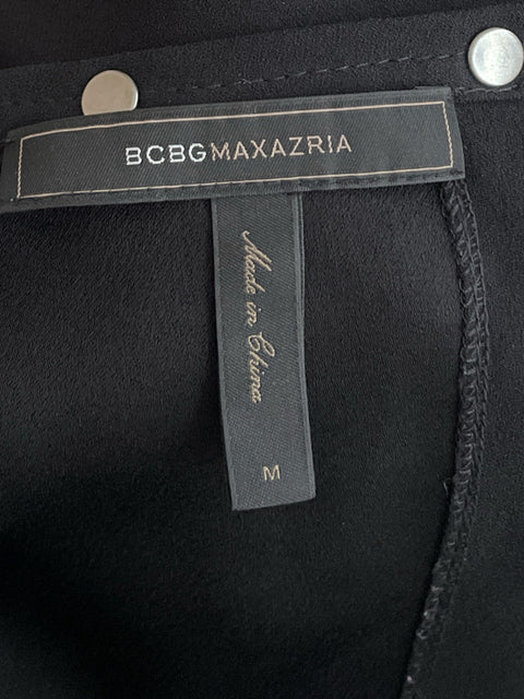 Romper BCBG Fluido Manga Corta Negro-Talla M