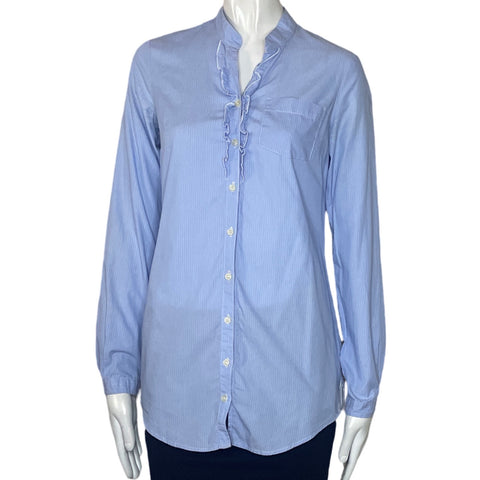 Camisa Sisley Rayas Azul-Talla XS