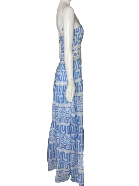 Vestido Silka Tiras Fluido Azul-Talla M