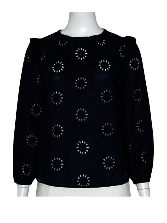 Blusa Ana a new approach Mangas Puff 
Negro-Talla XS
