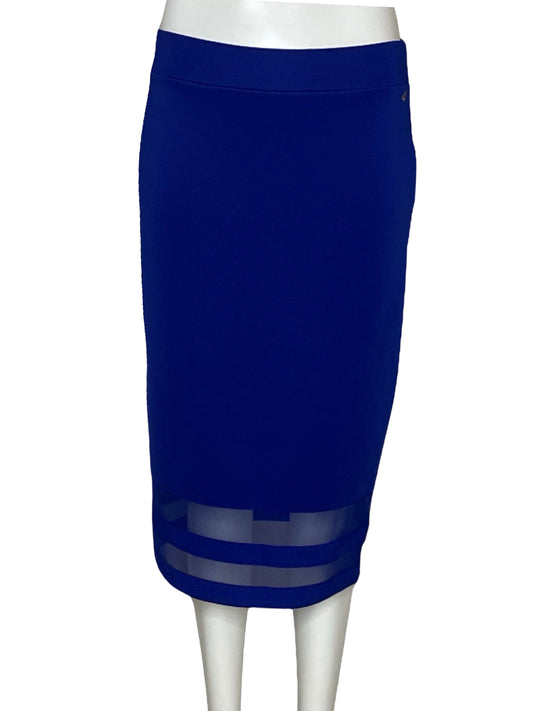 Falda Thalia Sodi Recta Azul-Talla S