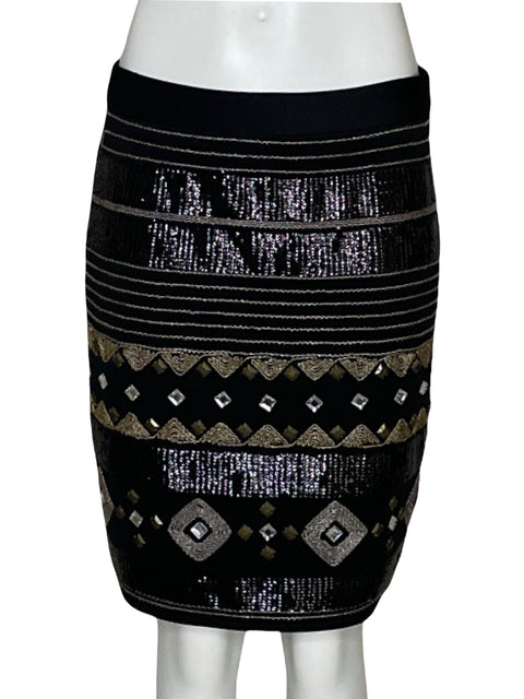 Falda XOXO Pedreria Negro-Talla M