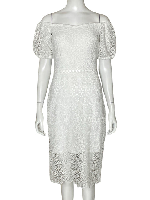 Vestido Express Encaje Blanco-Talla S