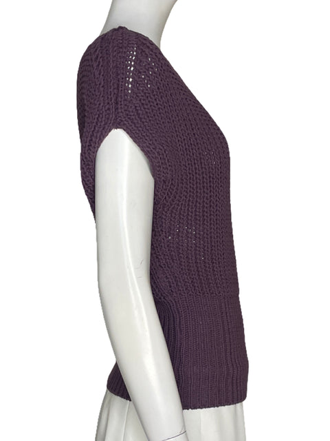 Sweater Zara Tejido Morado  - Talla XS