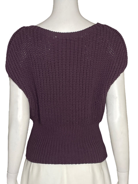 Sweater Zara Tejido Morado  - Talla XS