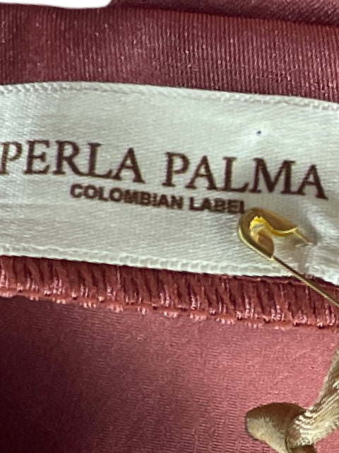 Set Perla Palma Top+Falda Naranja-Talla M