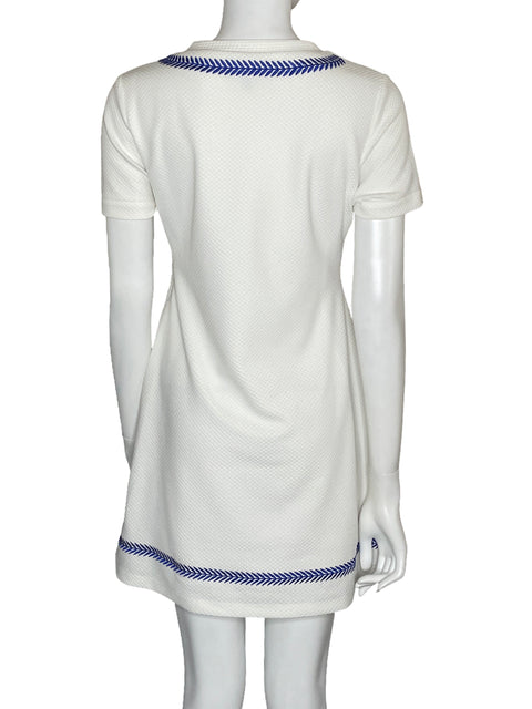 Vestido Guess Bordado Blanco-Talla S