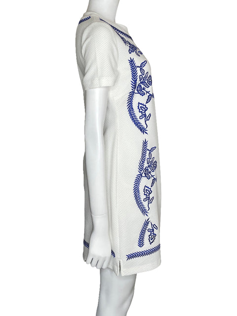 Vestido Guess Bordado Blanco-Talla S