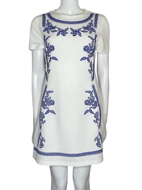 Vestido Guess Bordado Blanco-Talla S