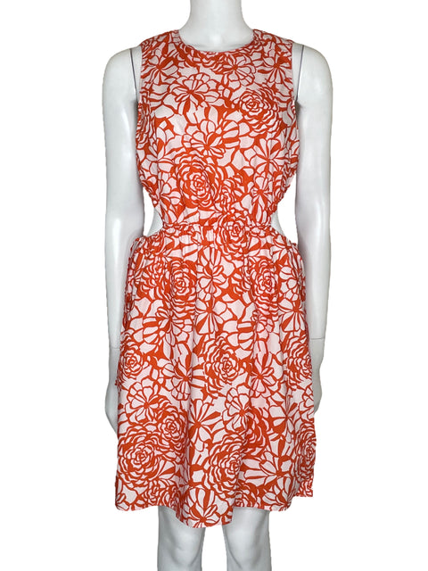 Vestido Amanda Uprichard Cutout Naranja-Talla M