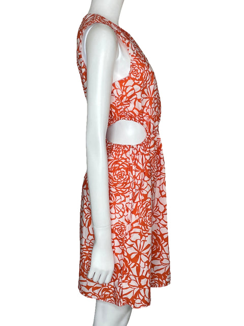 Vestido Amanda Uprichard Cutout Naranja-Talla M