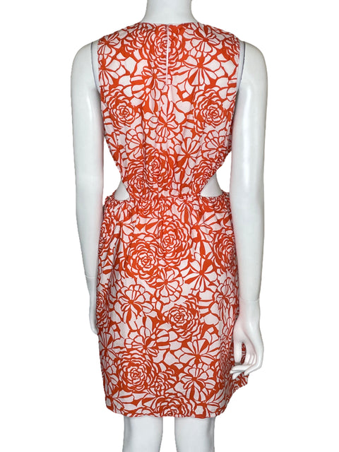 Vestido Amanda Uprichard Cutout Naranja-Talla M