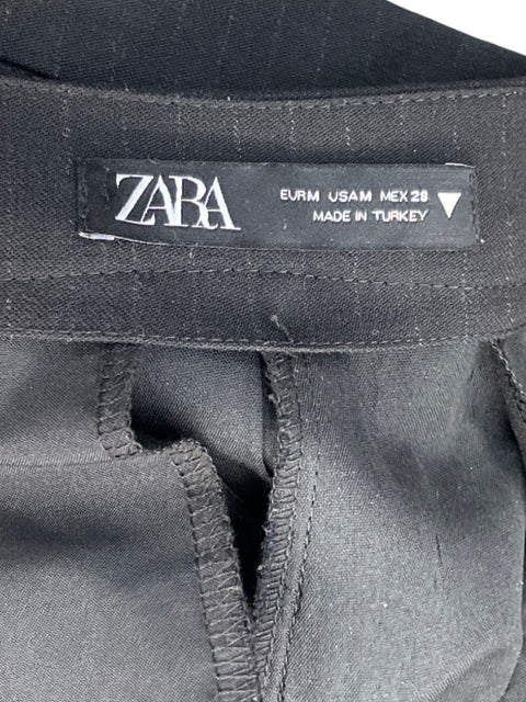 Falda Zara Pliegues Negro - Talla M