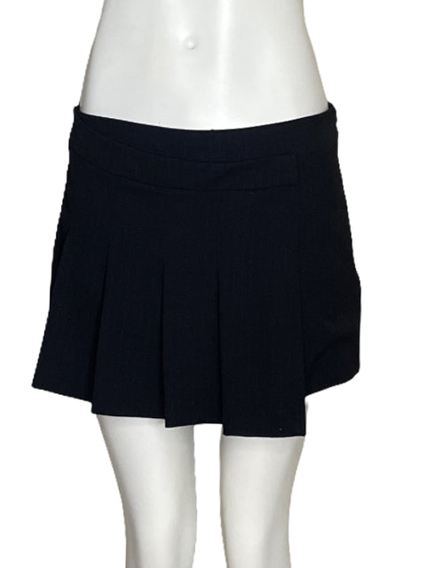 Falda Zara Pliegues Negro - Talla M