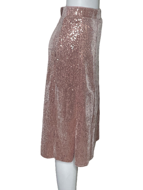 Falda Issac Mizrachi Live Lentejuelas Rosado-Talla XL