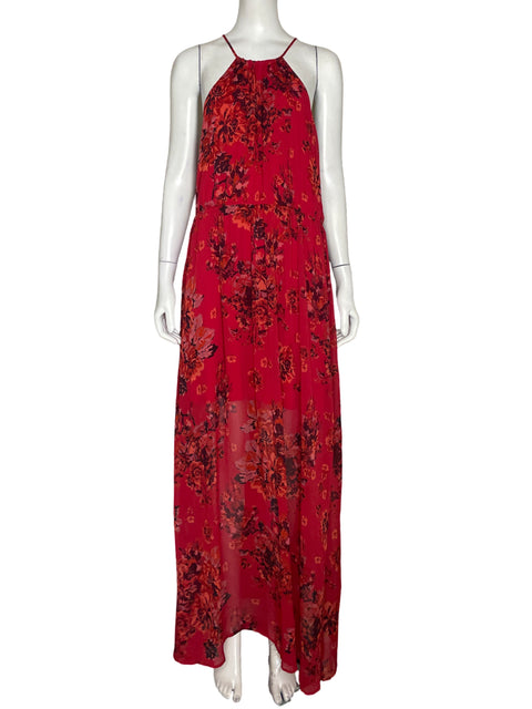 Vestido Naf Naf Halter Rojo - Talla L