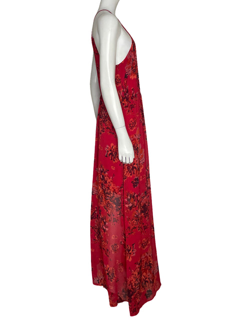 Vestido Naf Naf Halter Rojo - Talla L