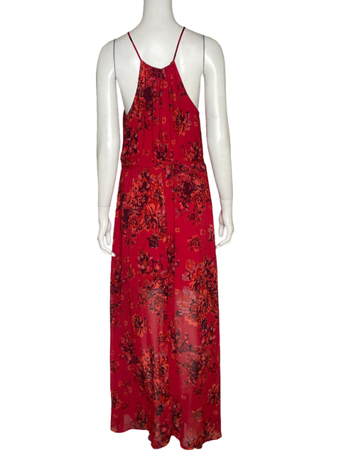 Vestido Naf Naf Halter Rojo - Talla L