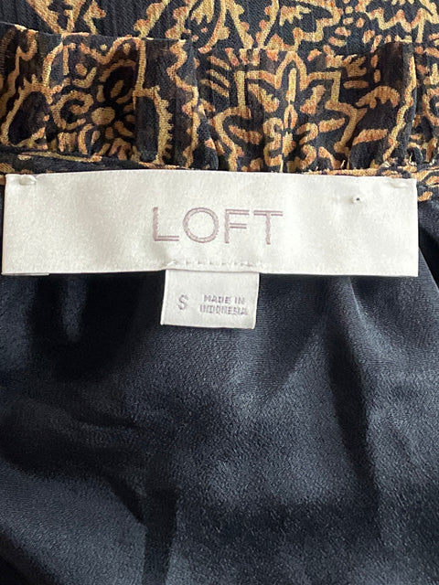 Vestido Loft Estampado Mini Negroo-Talla S