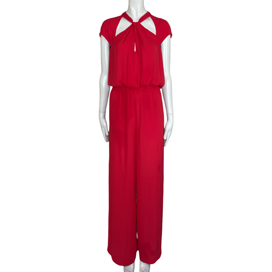 Mono BCBGMAXAZRIA Cruzado Bolsillos Rojo - Talla S