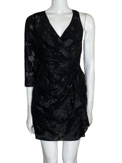 Vestido BCBG Mini Brillante Negro-Talla 0