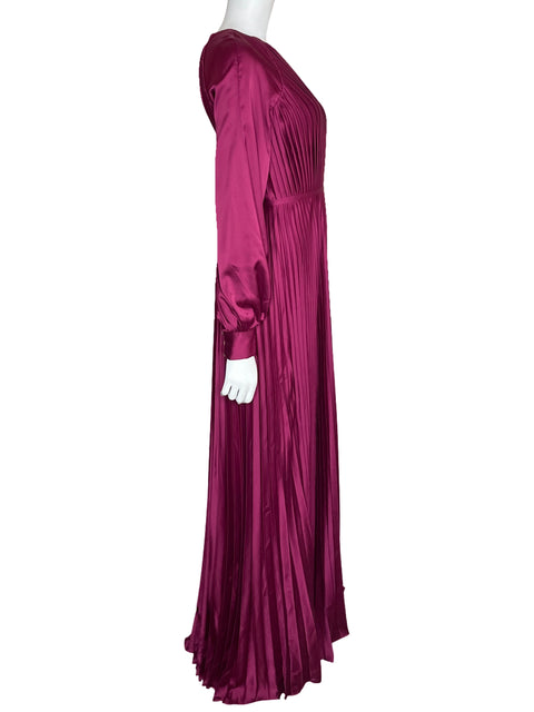 Vestido Ieena For Mac Duggal Plisado Abertura Lateral Morado-Talla 0