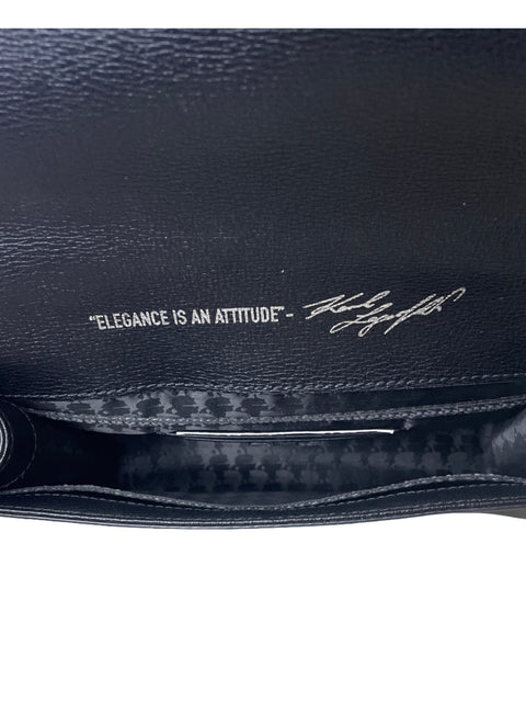 Bolso Karl Lagerfeld Cuadro Negro-Talla S