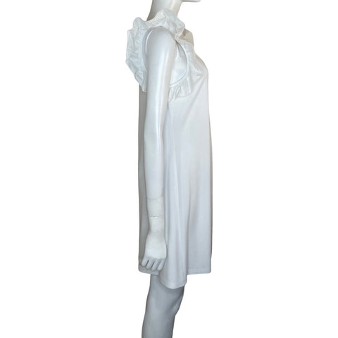 Vestido Via Vai Mangas Con Vuelos Blanco-Talla M