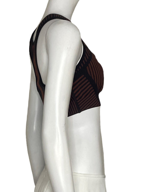 Top Nike Estampado Marrón - Talla L