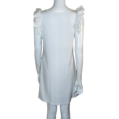 Vestido Via Vai Mangas Con Vuelos Blanco-Talla M