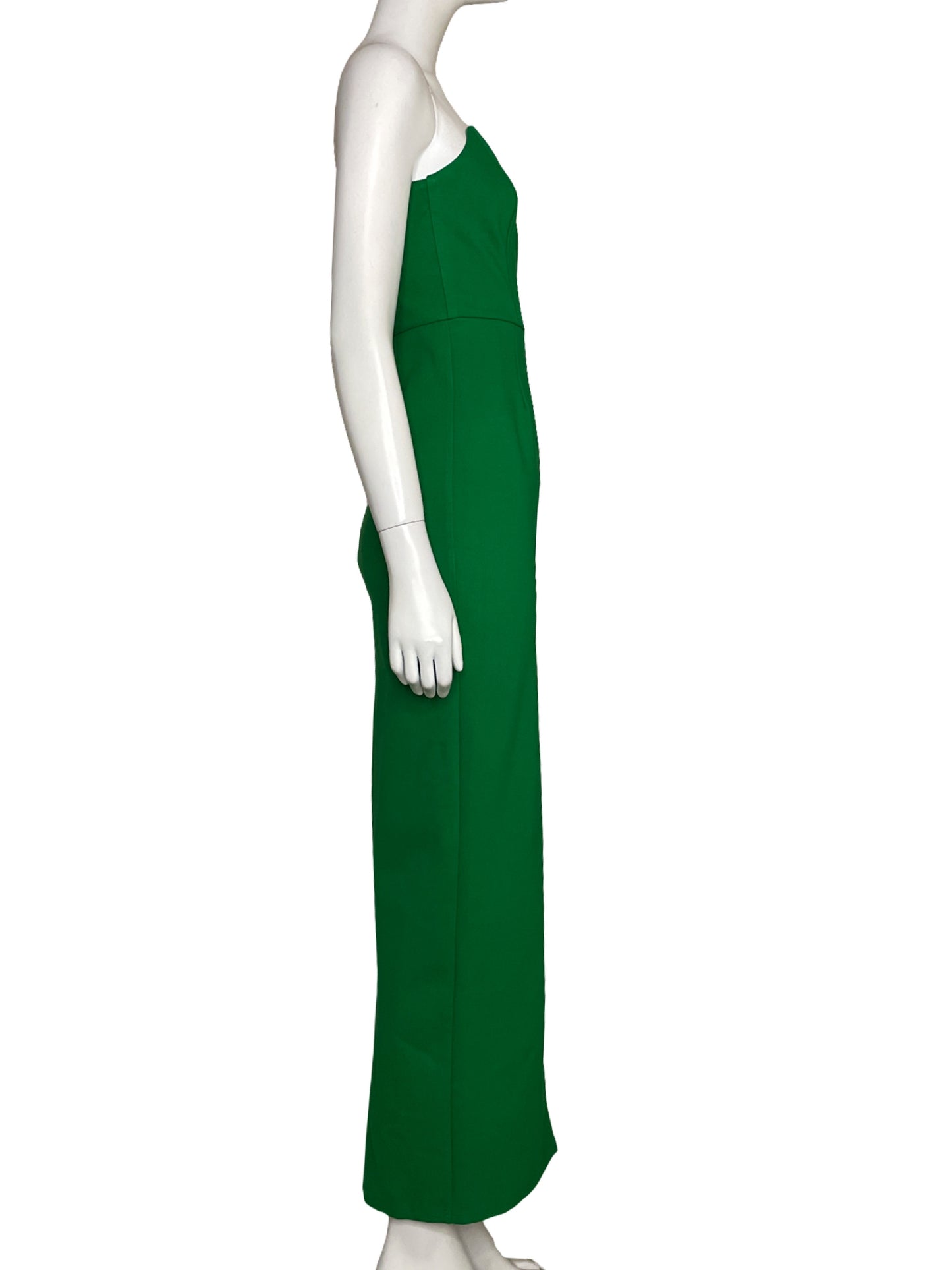 Vestido SuperDown Maxi Strapless Verde-Talla S