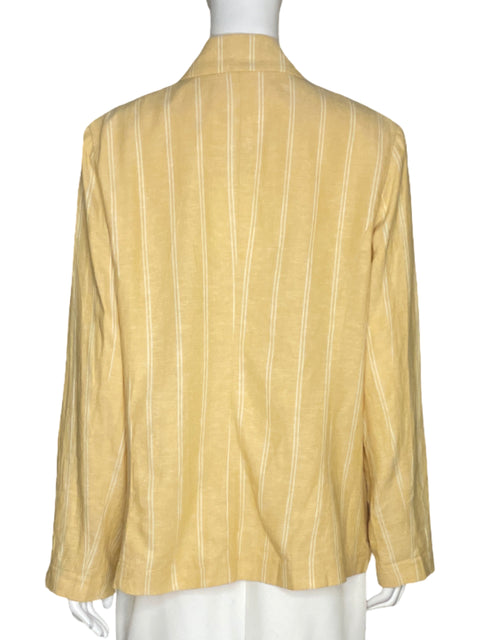 Blazer Lauren Conrad Lineas Amarillo - Talla L